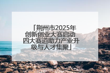 荆州市2025年创新创业大赛启动 四大赛道助力产业升级与人才集聚